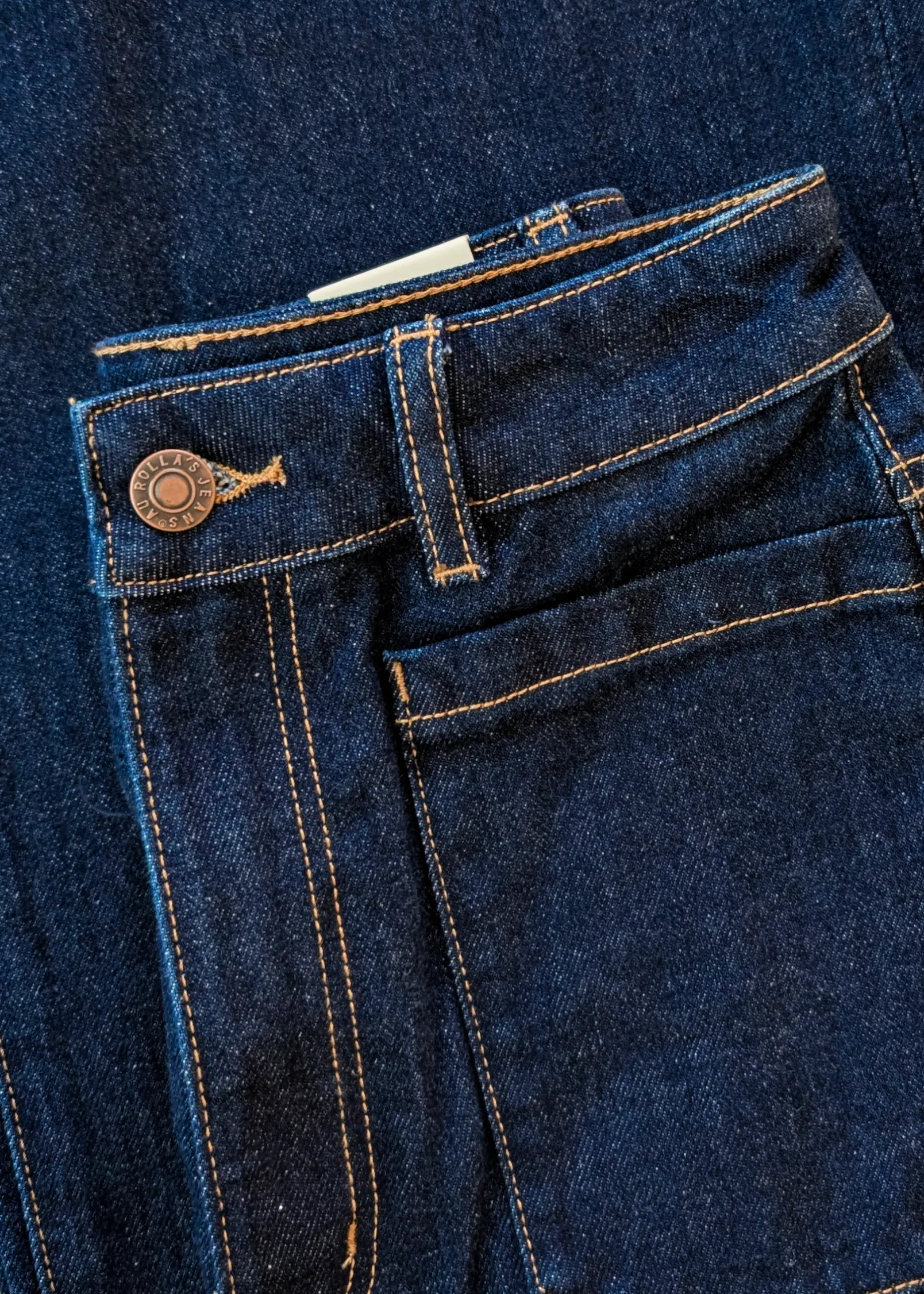 Dark Rinse True Blue Denim Sailor Jean <br> <i> ankle length </i>