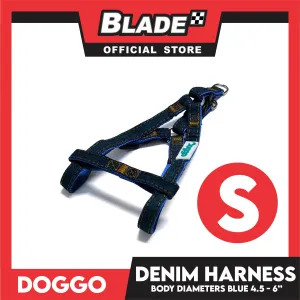 Doggo Denim Harness Small Size (Blue) Harness for Dog
