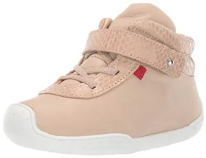 Double High Top Loafers: Leather Velcro Strap Shoes for Toddlers