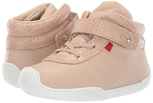 Double High Top Loafers: Leather Velcro Strap Shoes for Toddlers