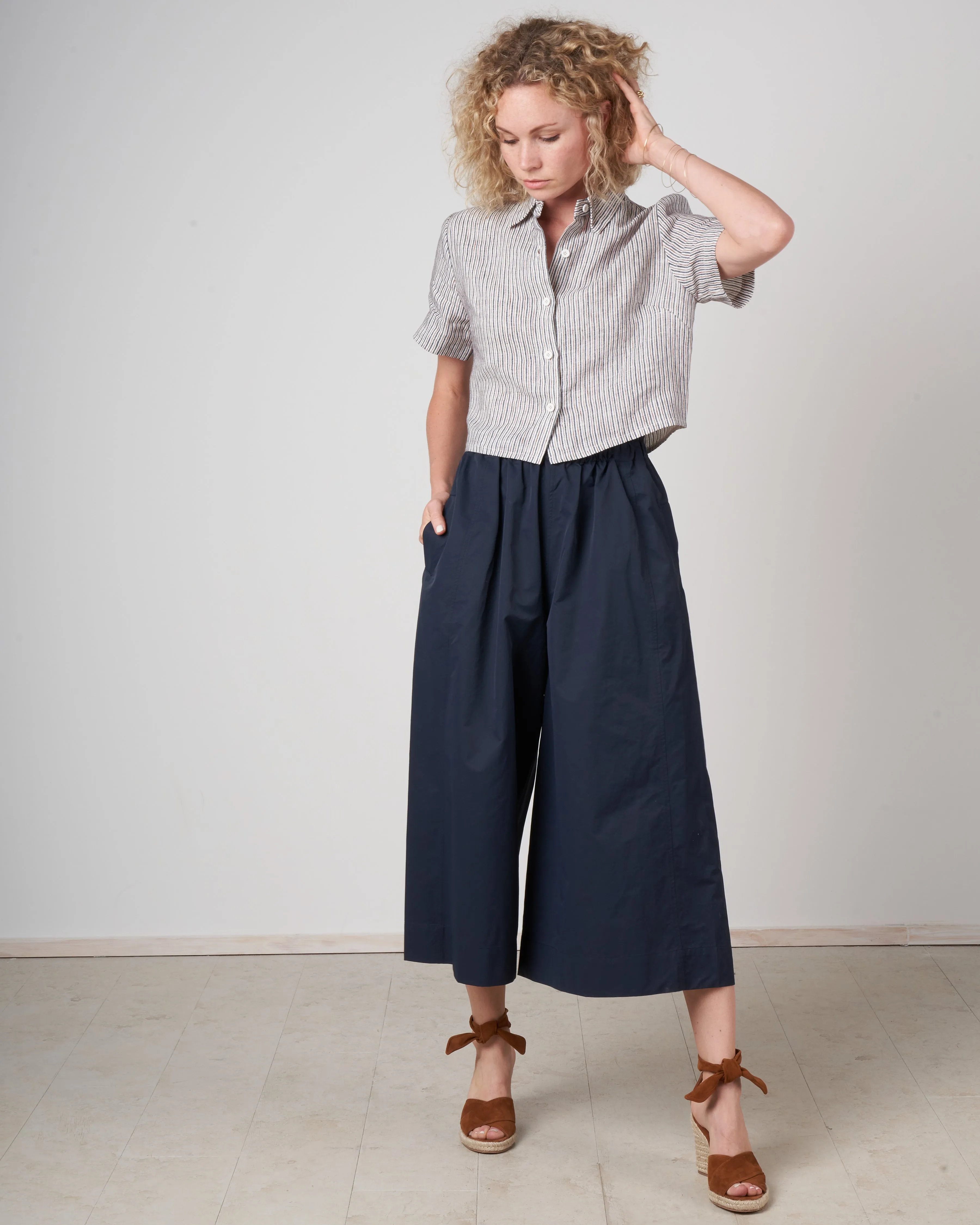 elastic culotte - navy