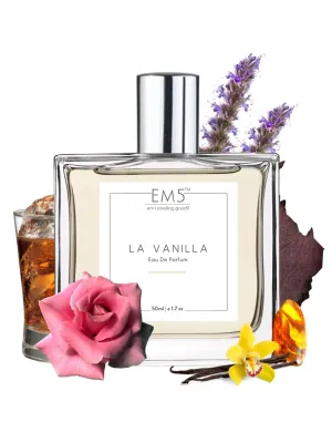 EM5™ La-Vanilla Perfume EDP Spray for Women | Vanilla Warm Spicy Fragrance Accords | Luxury Gift for Her | Variants Available: 50 ml Spray / 15 ml Spray