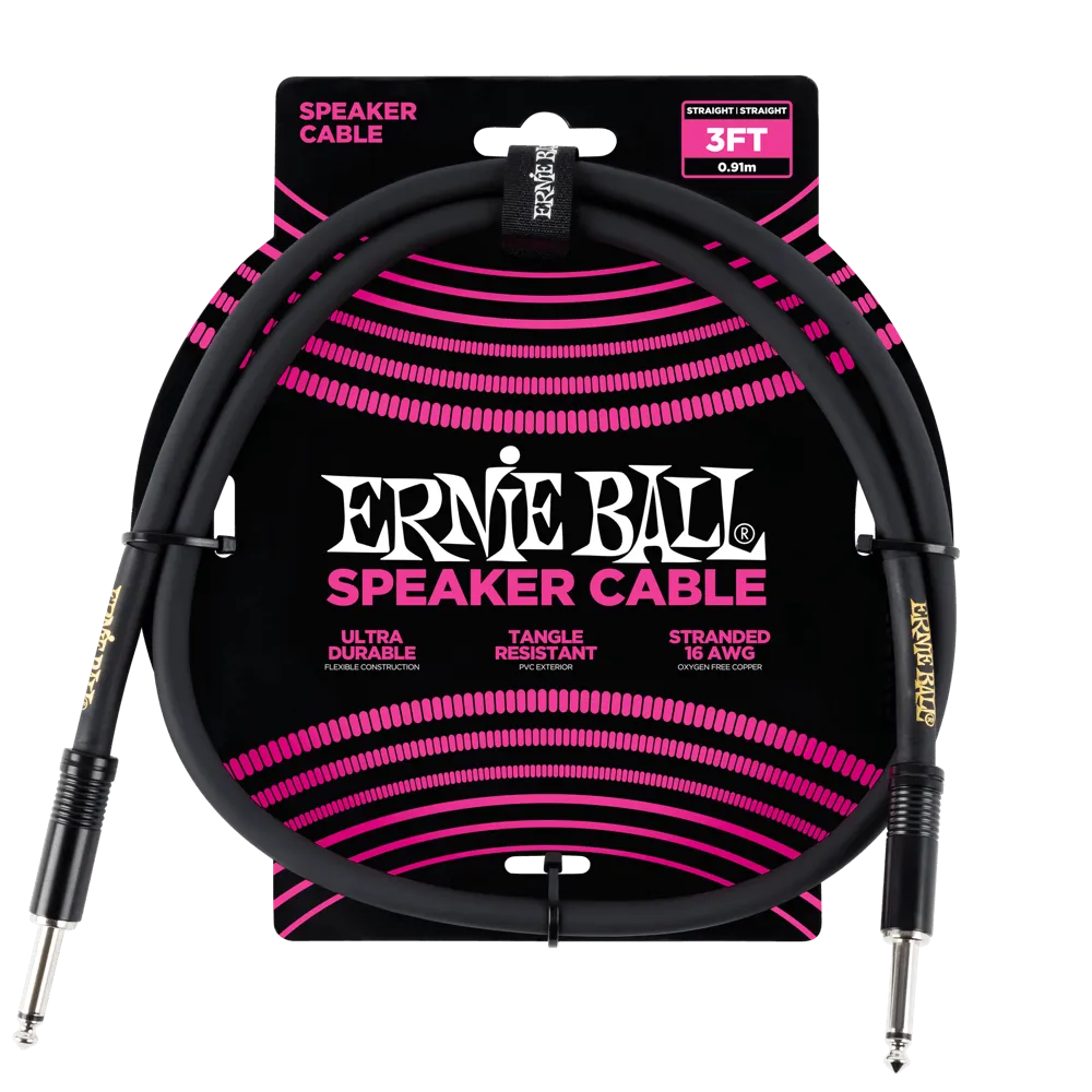 Ernie Ball Straight Speaker Cable, 1 Meter