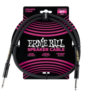 Ernie Ball Straight Speaker Cable, 1 Meter