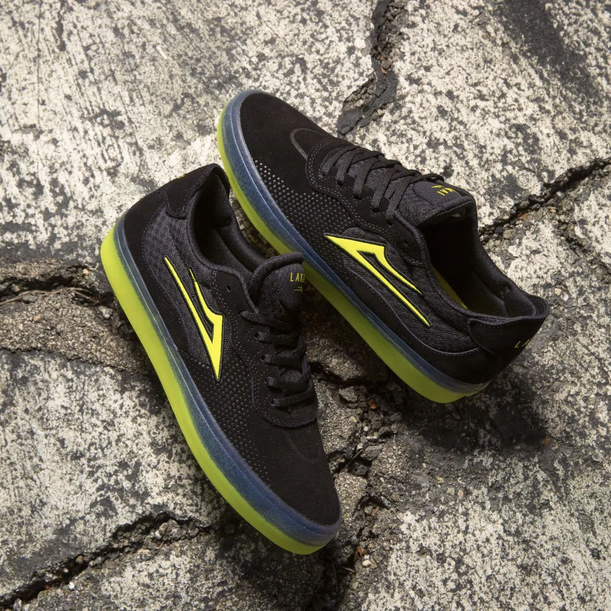 Essex - Black/Neon Suede