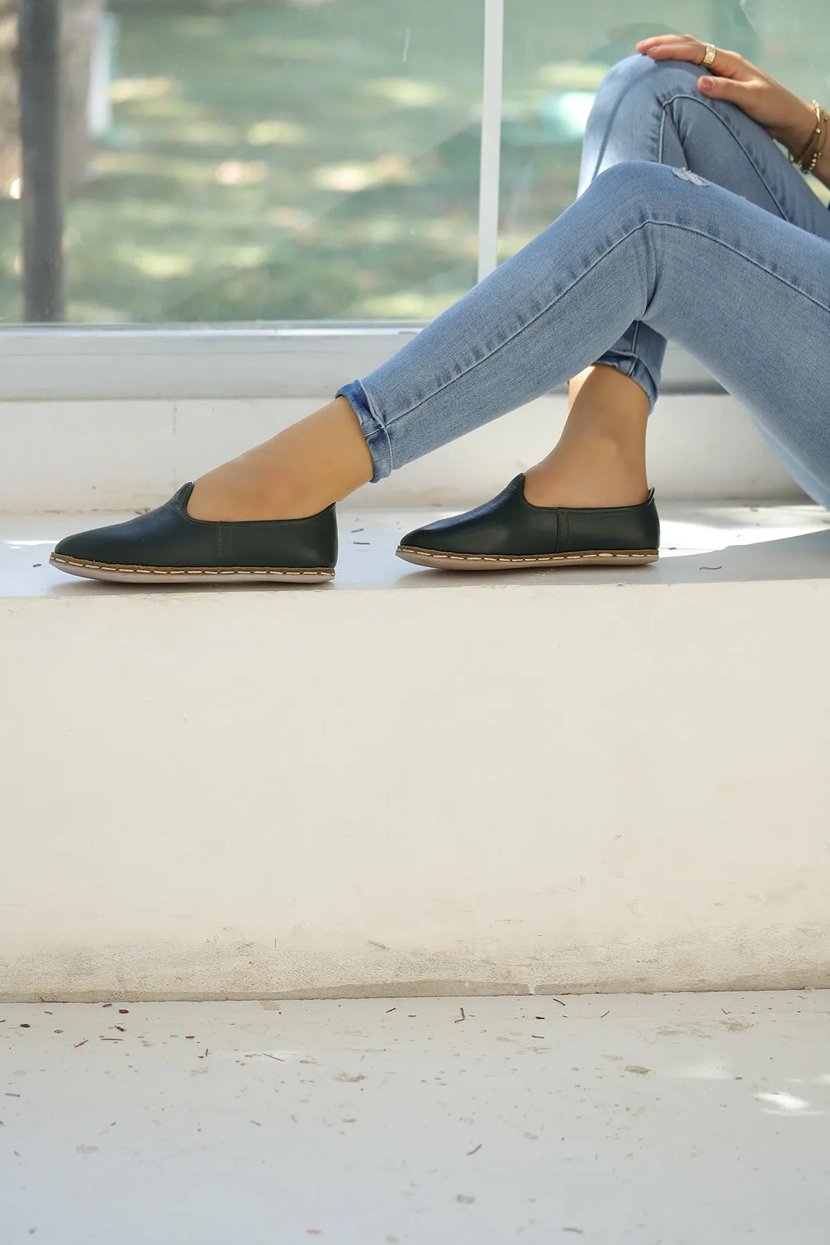 Evergreen Handmade Leather Loafers (Women's)