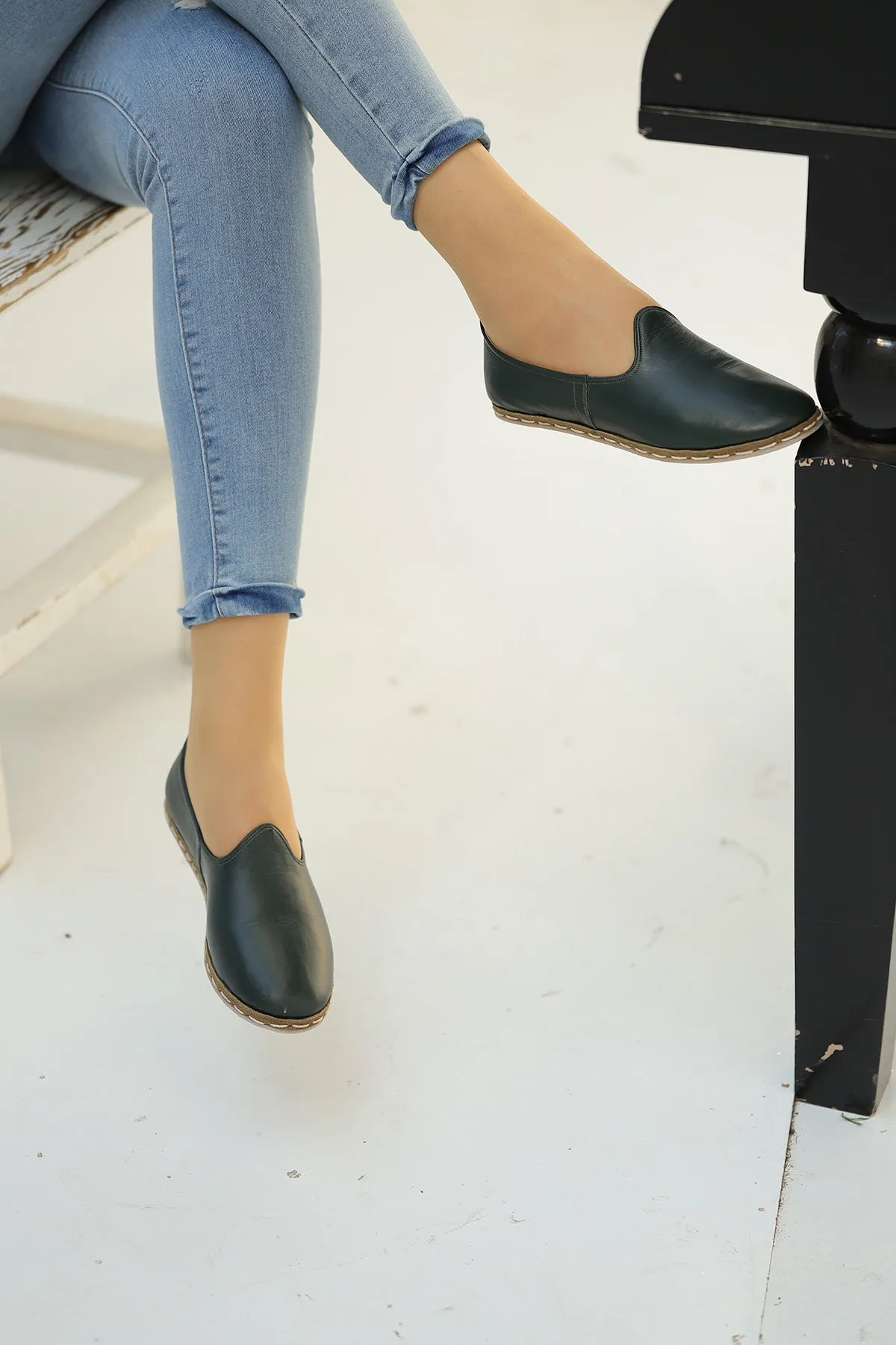 Evergreen Handmade Leather Loafers (Women's)
