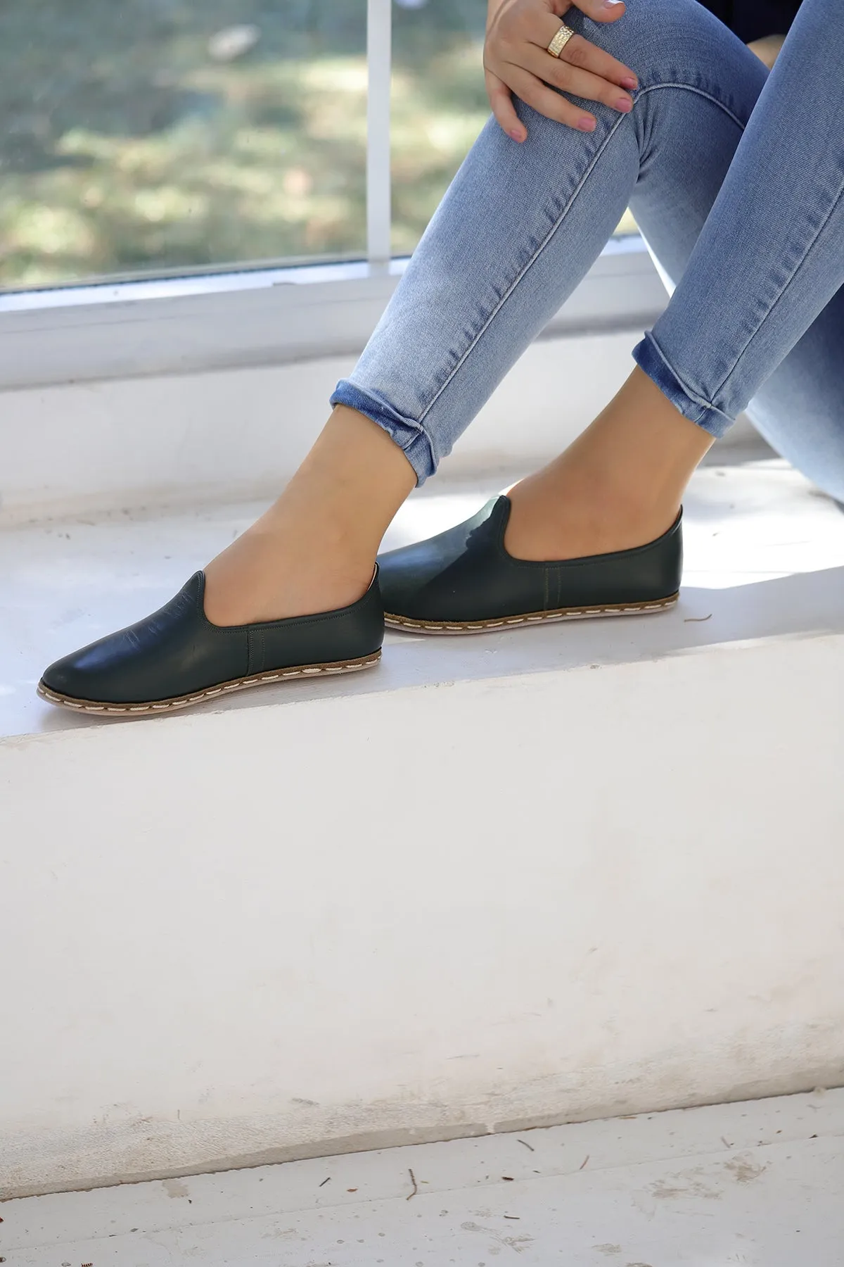 Evergreen Handmade Leather Loafers (Women's)