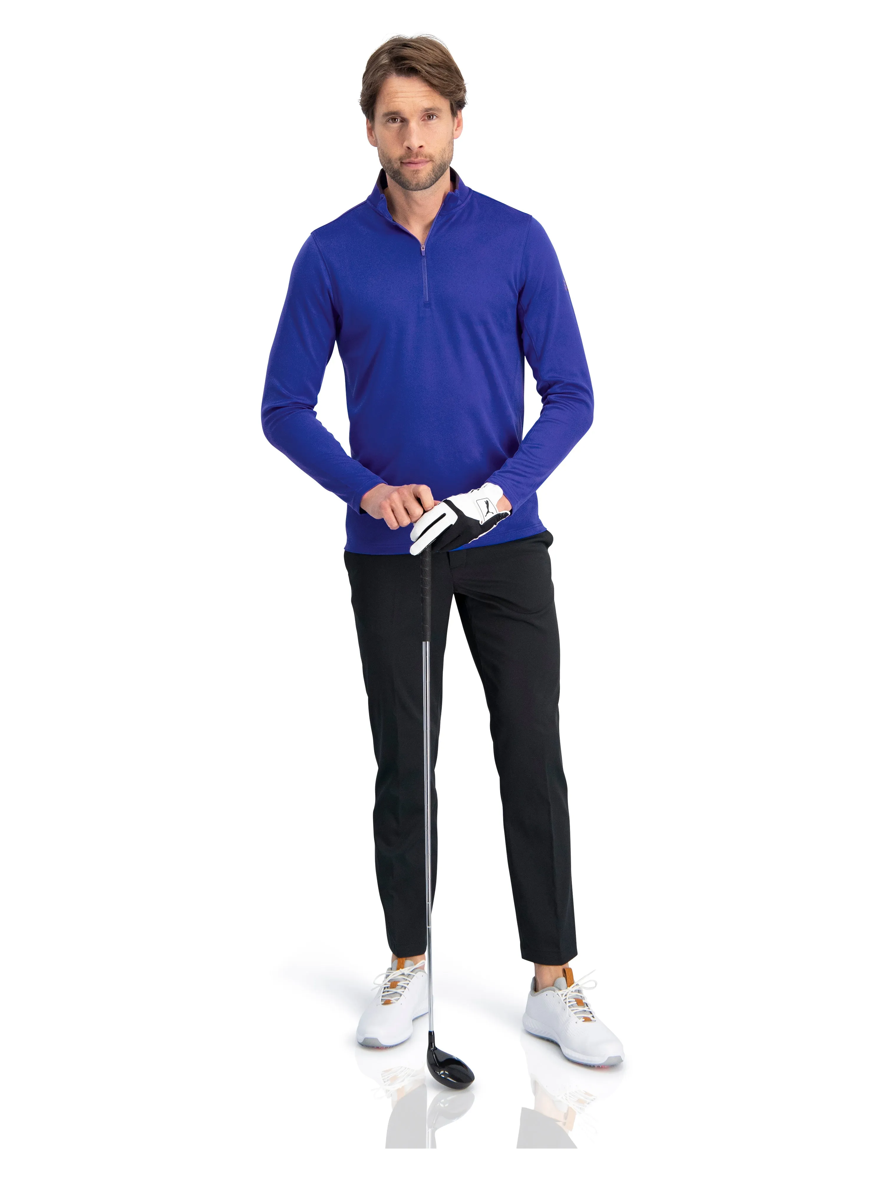 Fleece Golf Half Zip Pullover