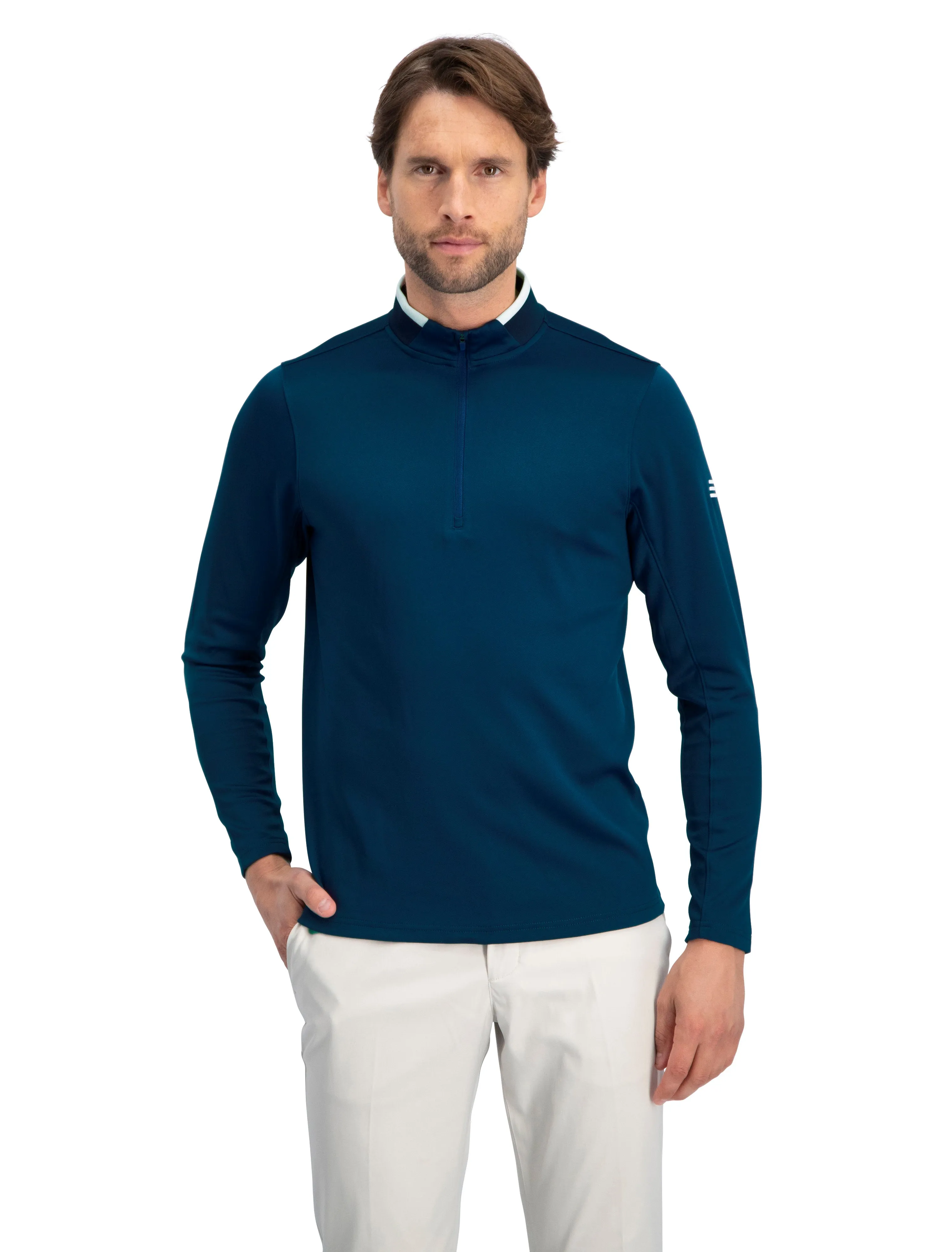 Fleece Golf Half Zip Pullover