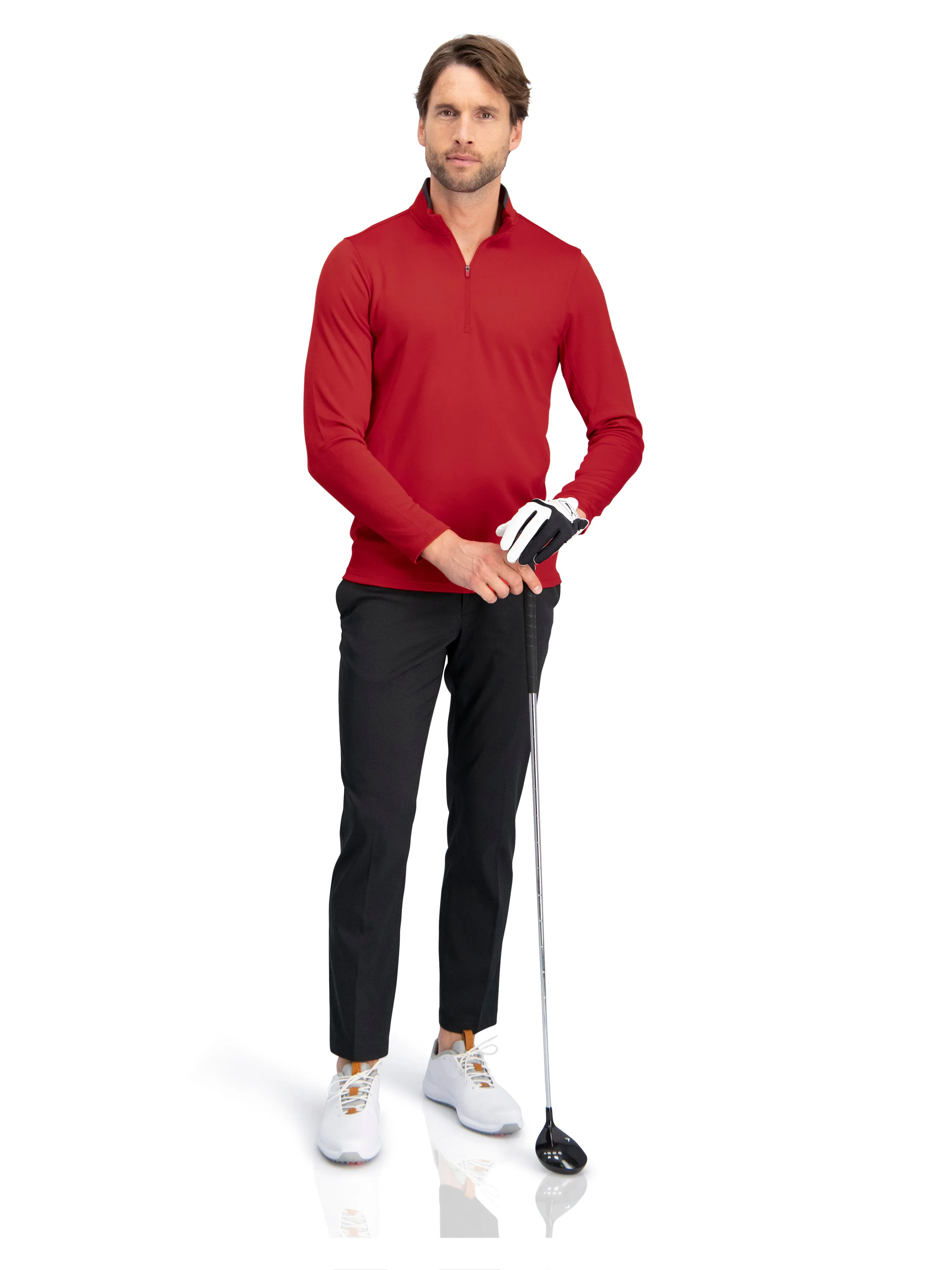 Fleece Golf Half Zip Pullover