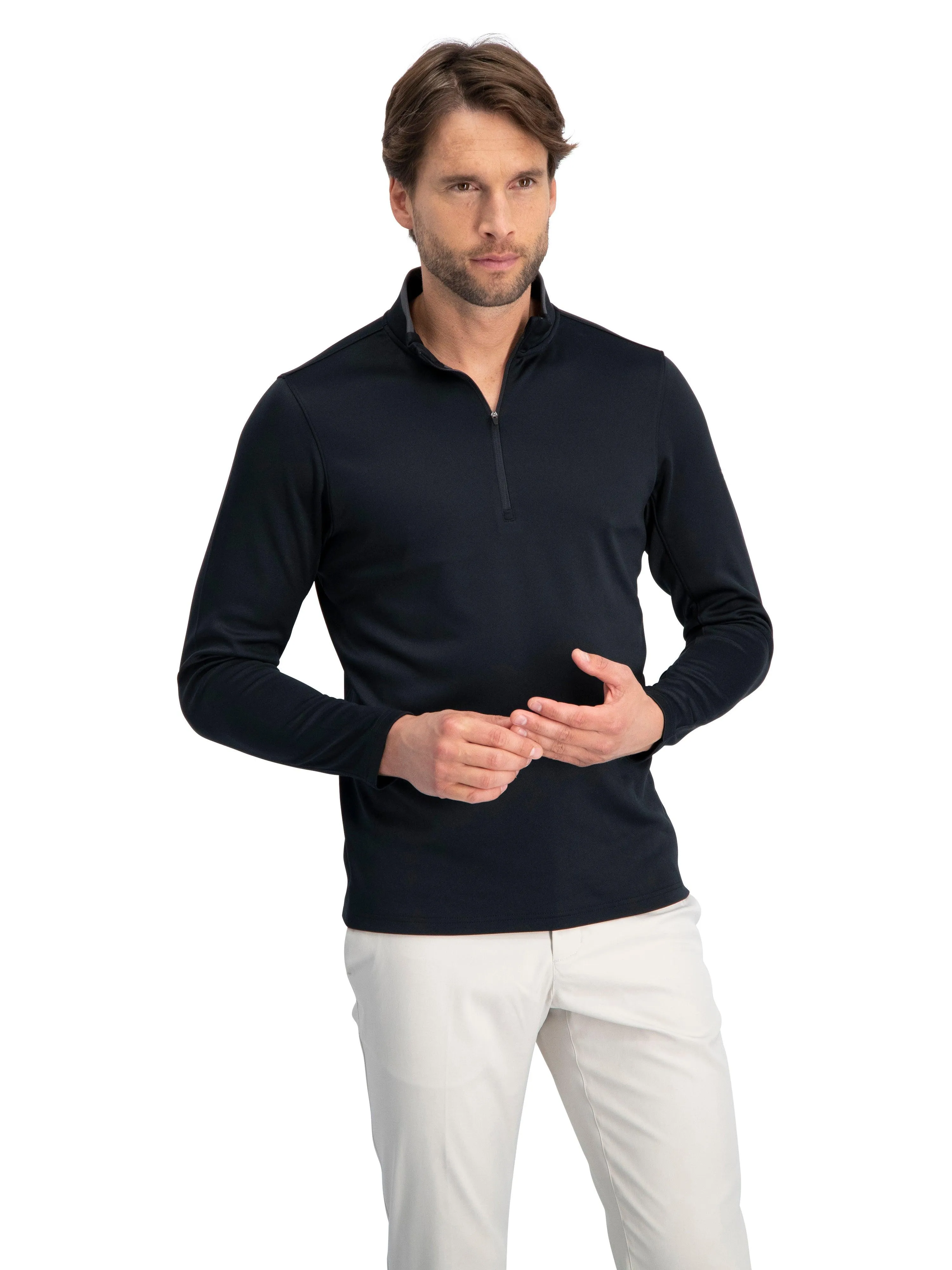 Fleece Golf Half Zip Pullover