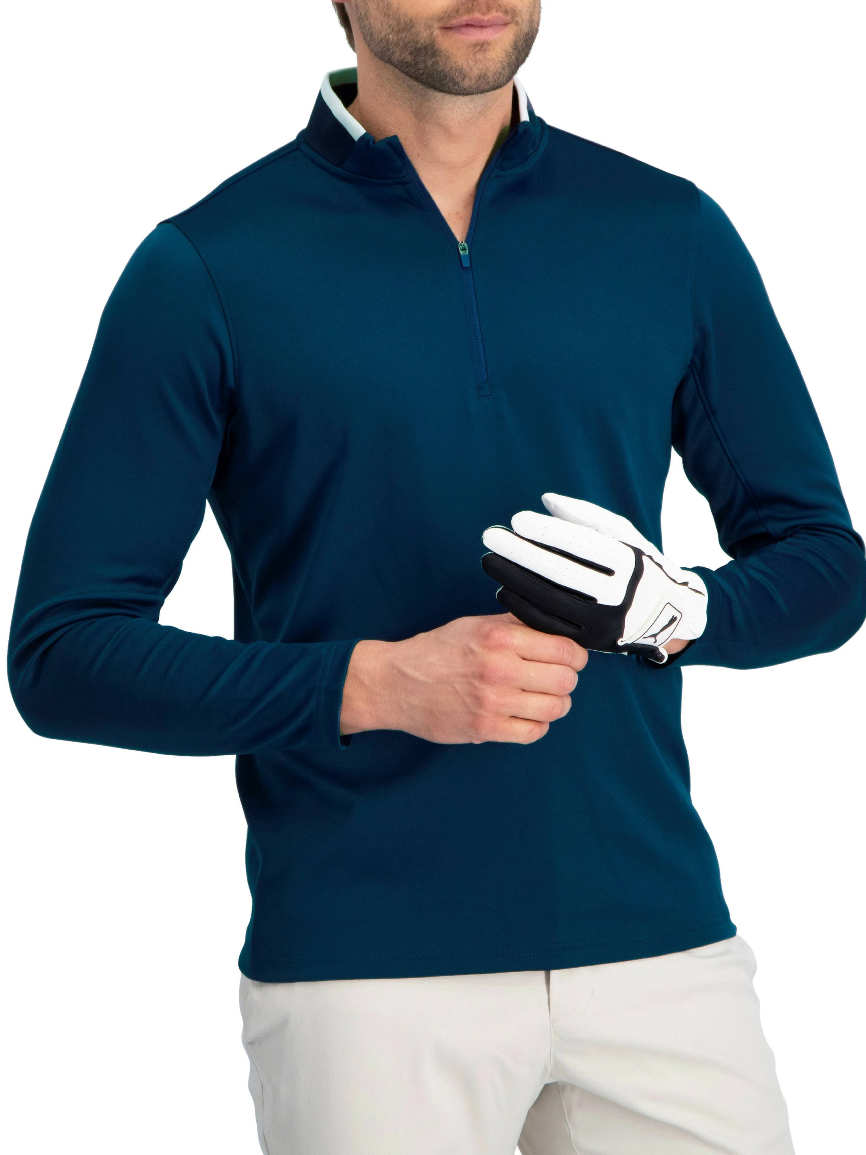 Fleece Golf Half Zip Pullover