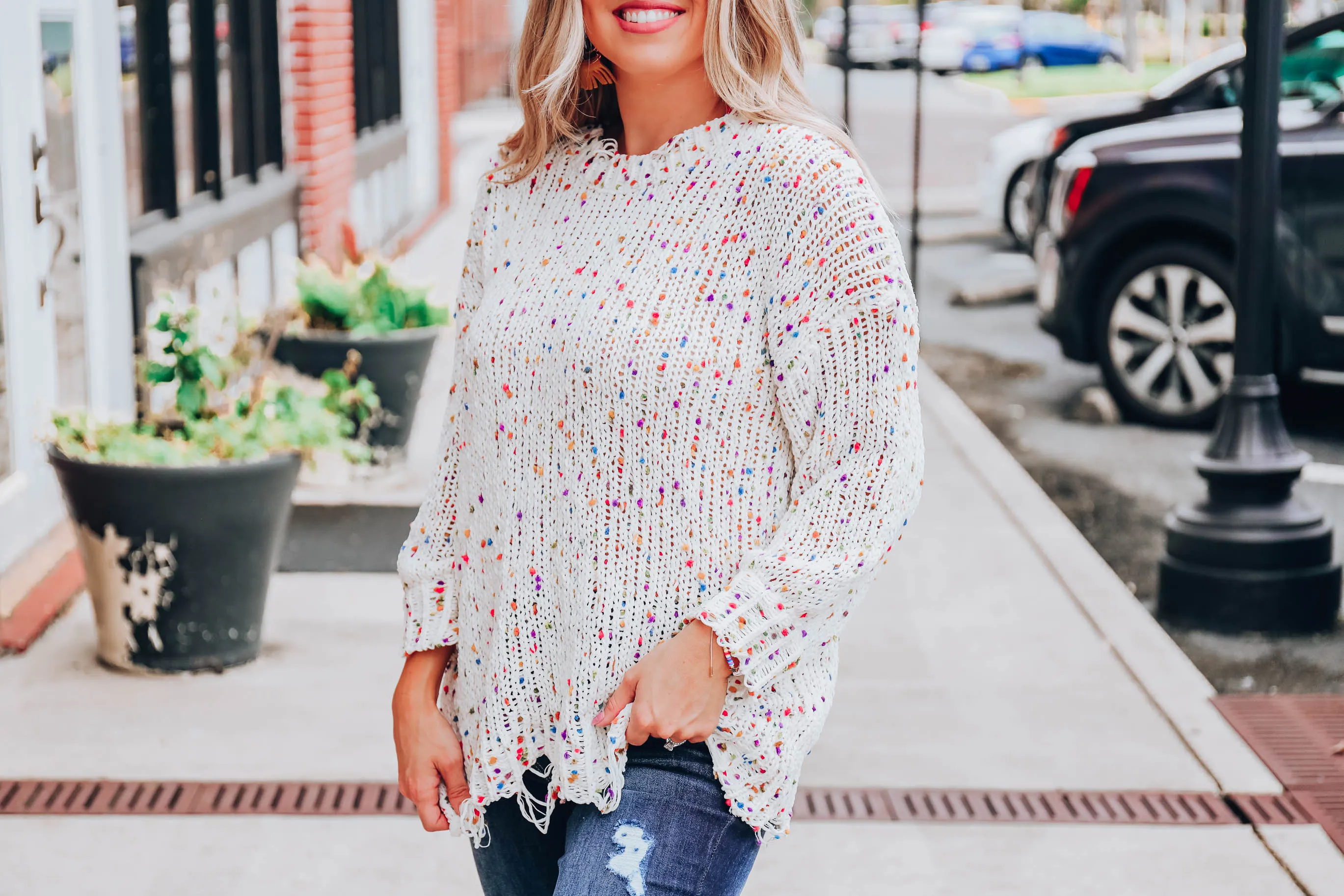 Frosted Cranberry Sweater
