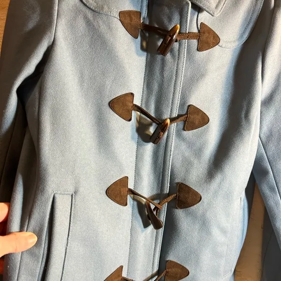 GAP Blue Pea Coat with Distinctive Toggle Closures