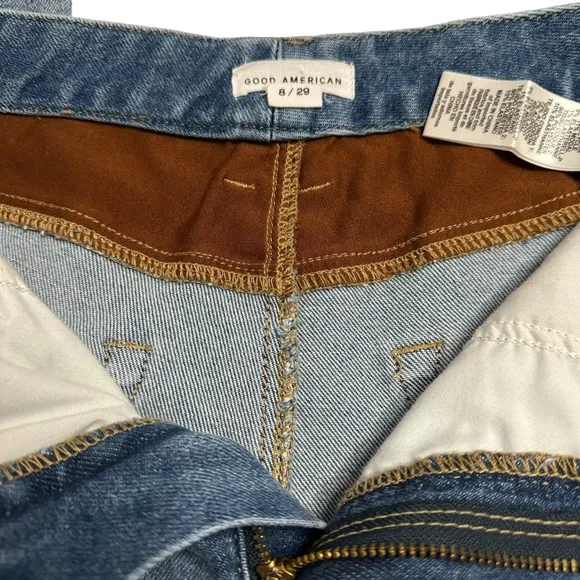 Good American Suede Mixing Skinny Jeans size 29