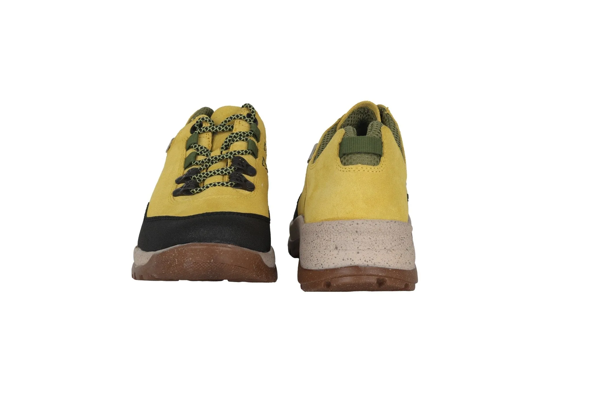 'H-Momo' women's wide fit (H) waterproof walking sneaker - yellow