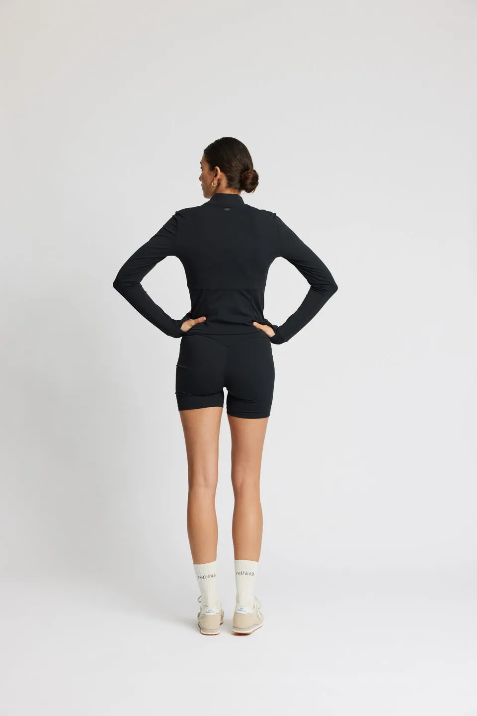 Half zip - black