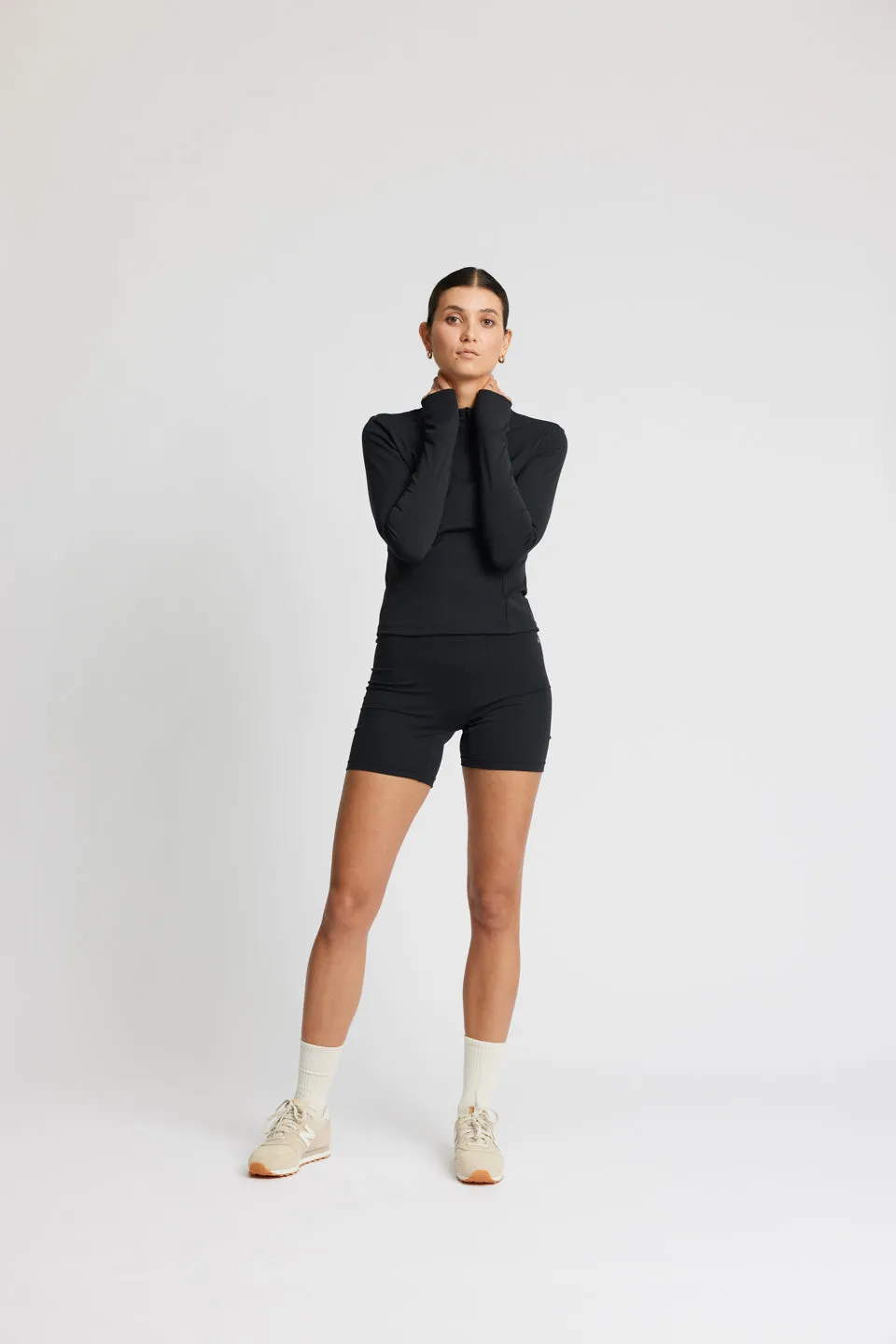 Half zip - black