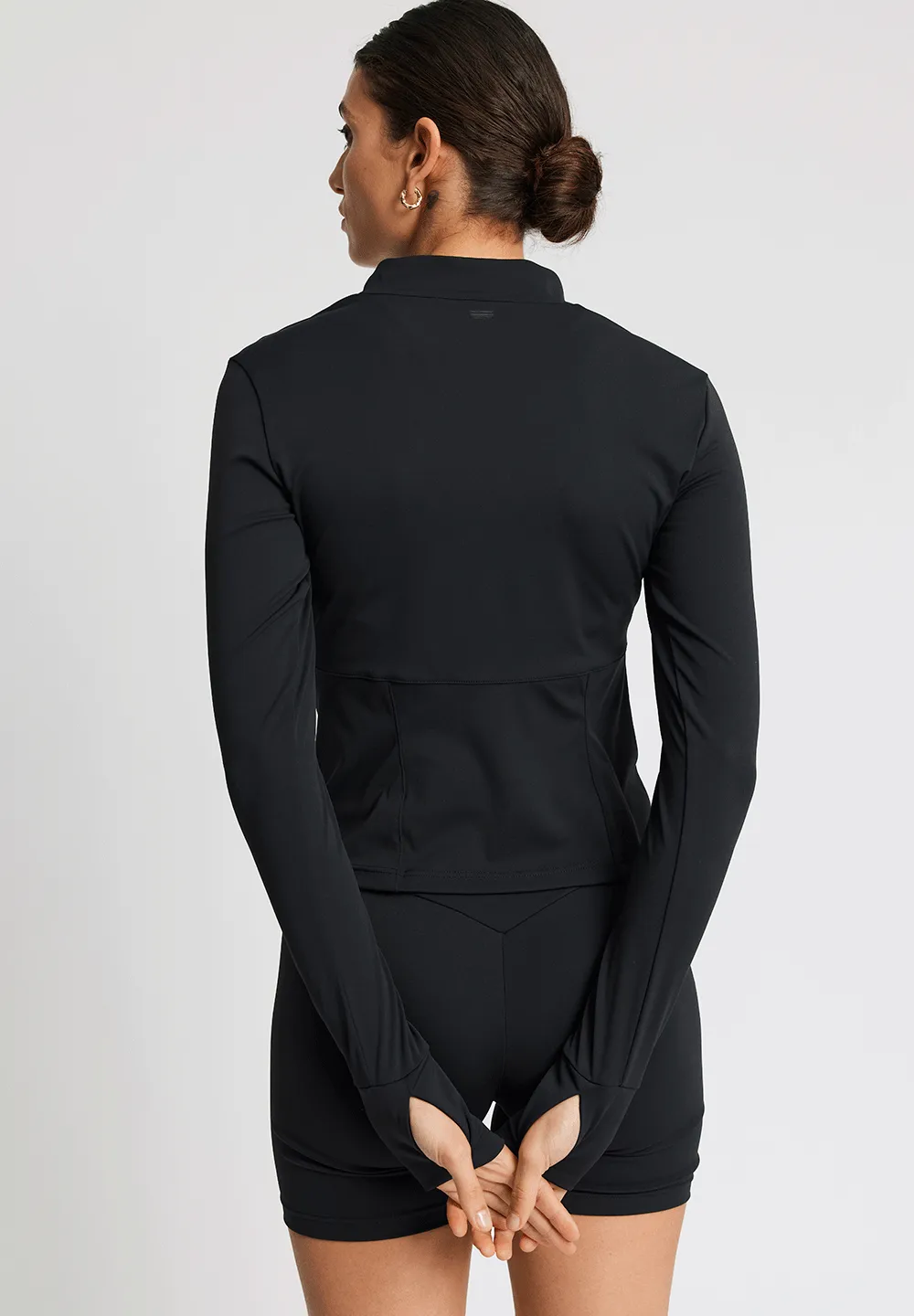 Half zip - black