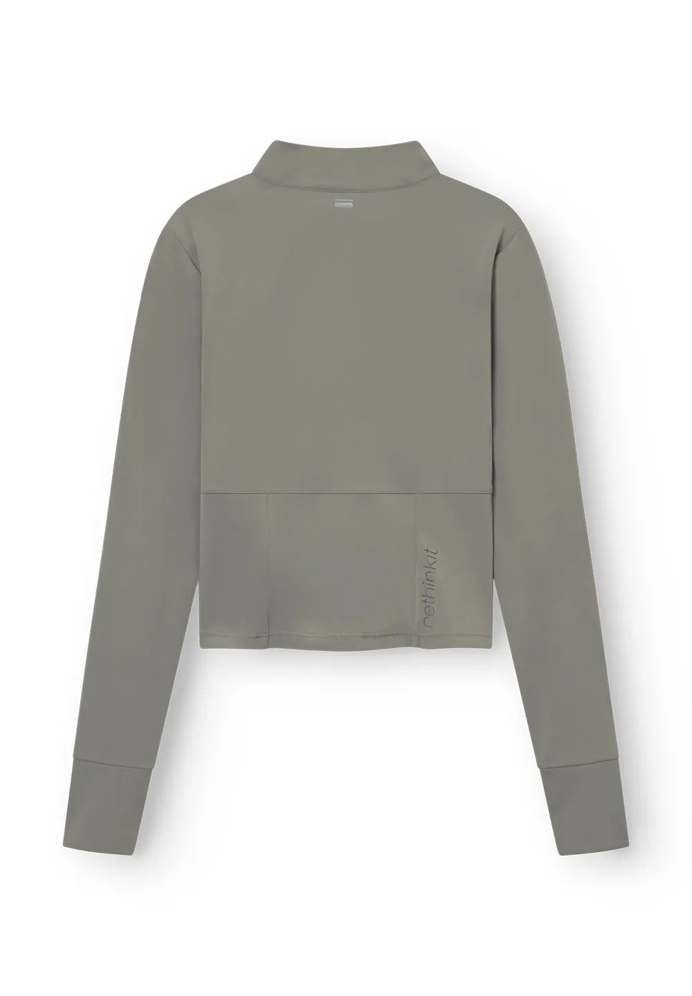 Half zip - smoke olive