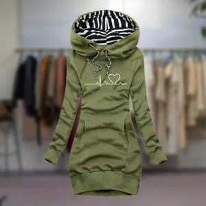 HEIDI™ | Dress with Heart Pattern - Stylish & Cozy