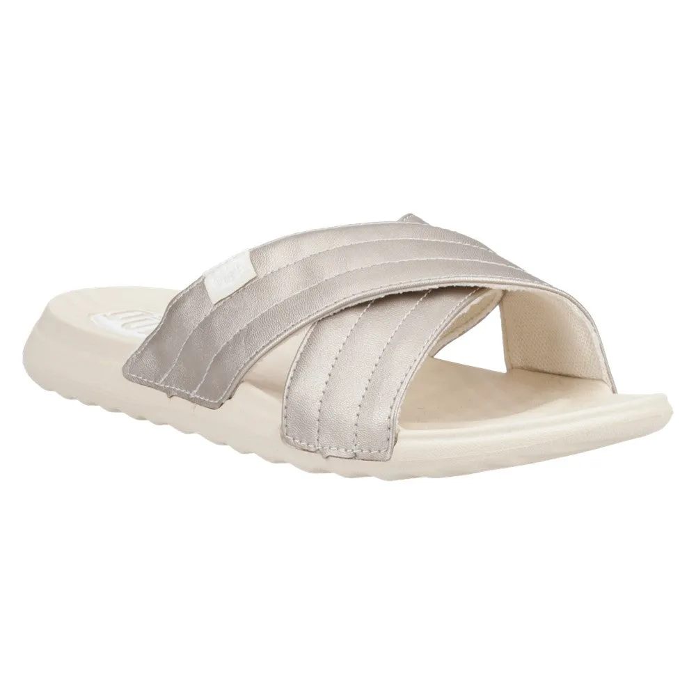 HEYDUDE Christi Slide Distressed Sandal