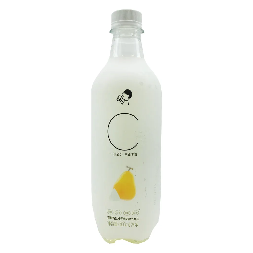 Heytea Sea Salt Grapefruit Sugar Free Soda 500ml ~ 喜茶海鹽柚子味無糖汽泡水 500ml