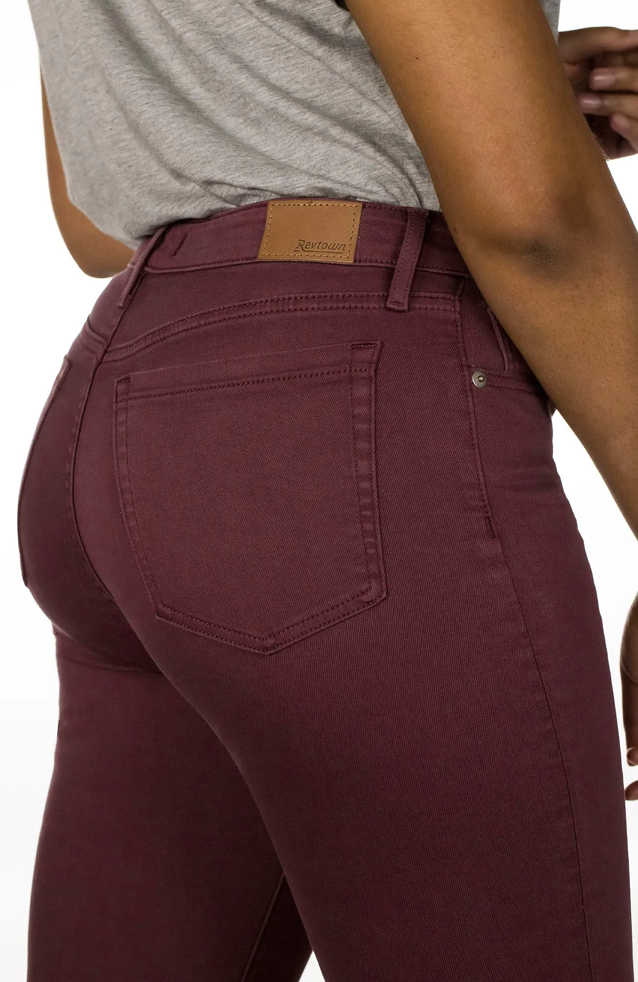 High-Rise Skinny - Claret