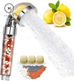 Homlly Vitamin C Filter High Pressure Shower Head with 3 Replacement Balms