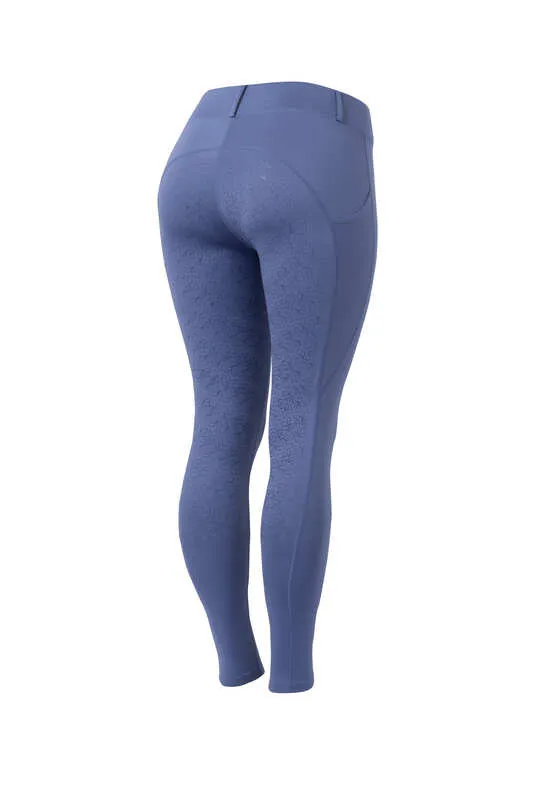 Horze Dea Ladies Full Grip Tights Velvet Morning