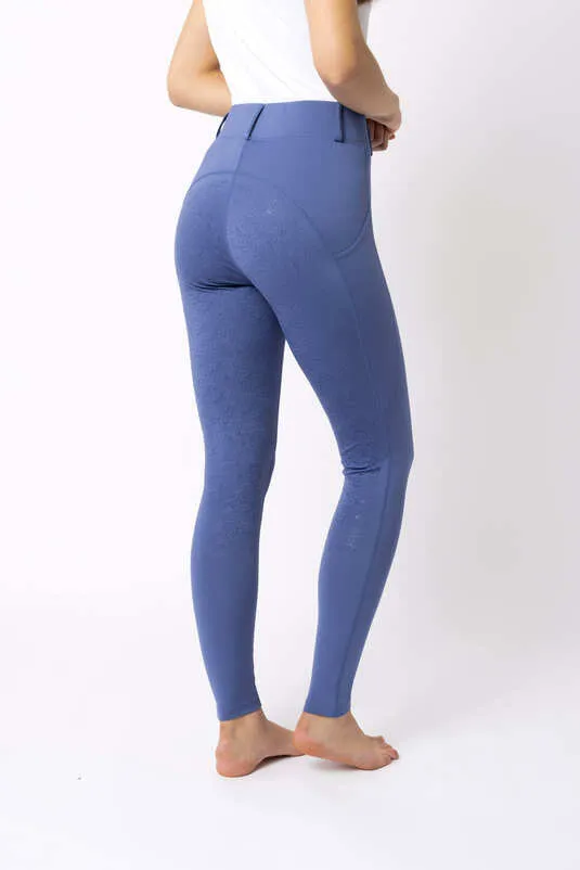 Horze Dea Ladies Full Grip Tights Velvet Morning