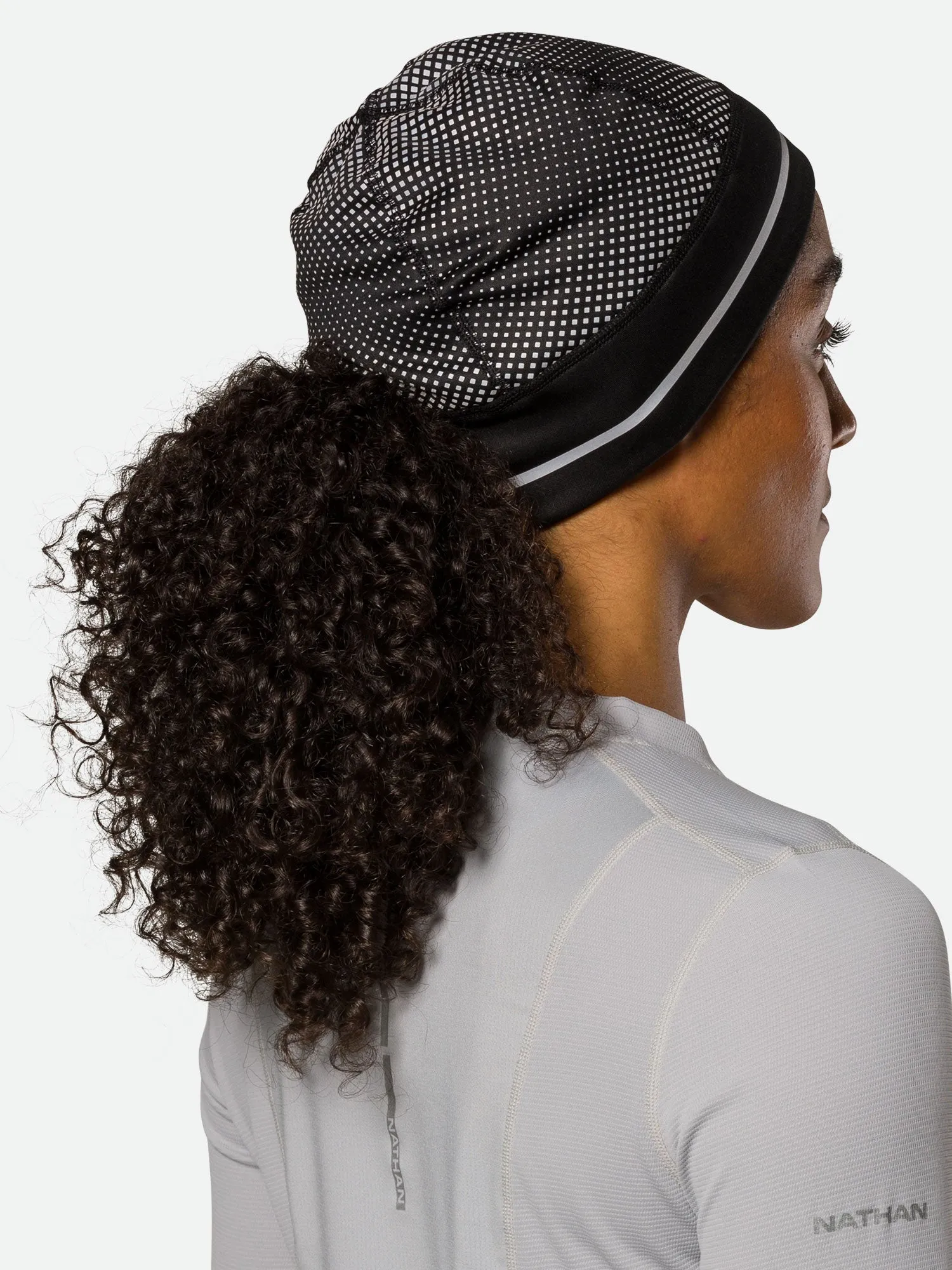 HyperNight Reflective Ponytail Beanie