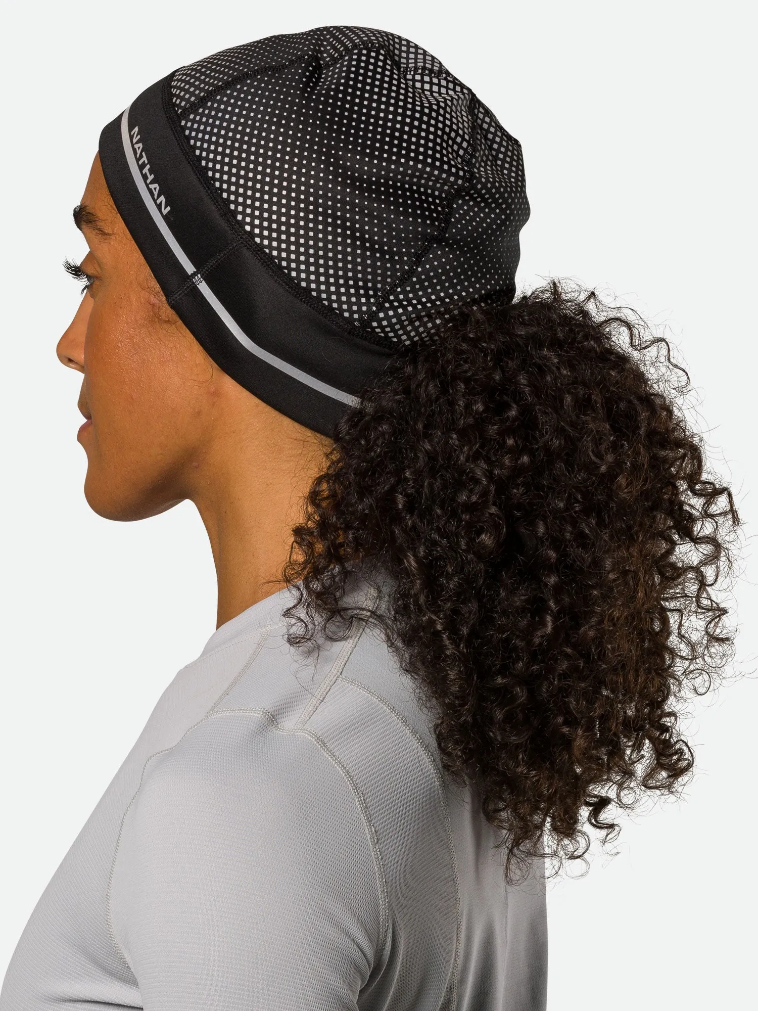 HyperNight Reflective Ponytail Beanie