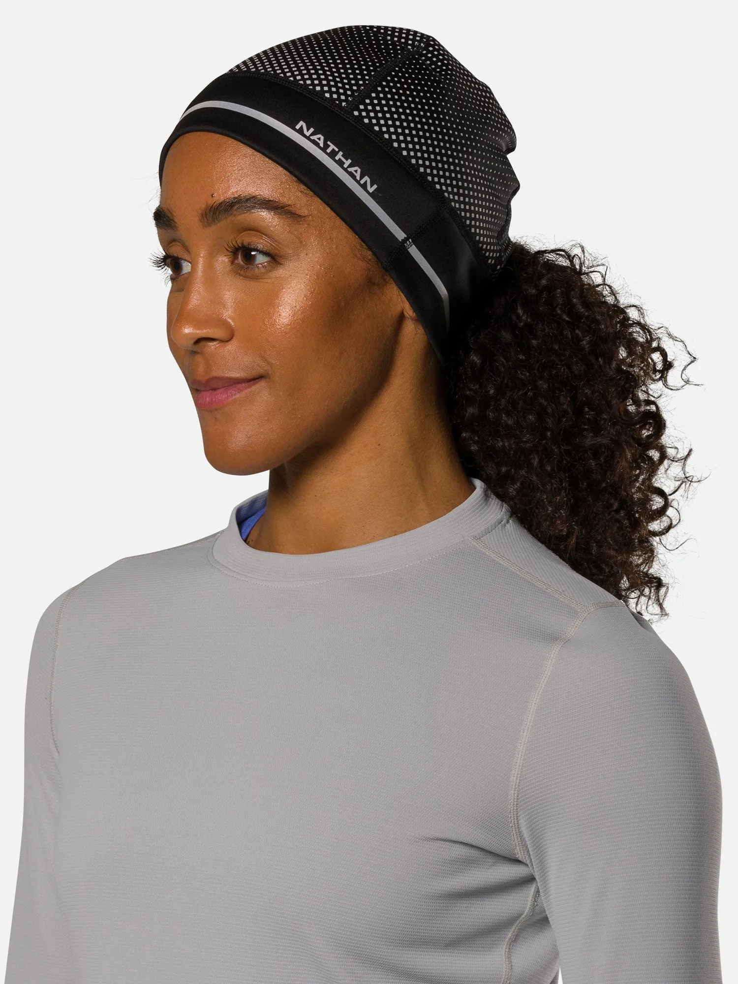 HyperNight Reflective Ponytail Beanie