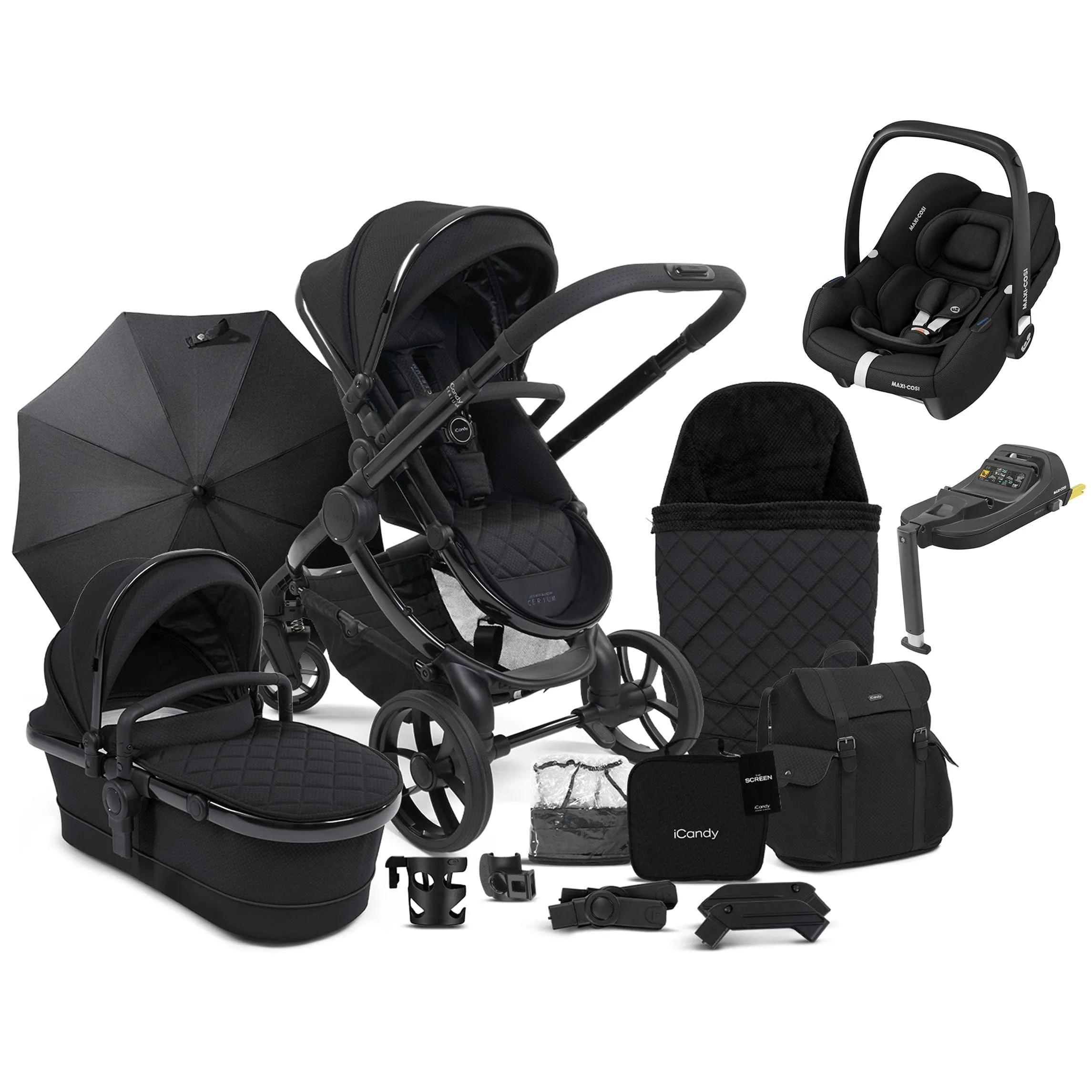 iCandy Peach 7 Cerium Complete Maxi-Cosi Bundle in Black