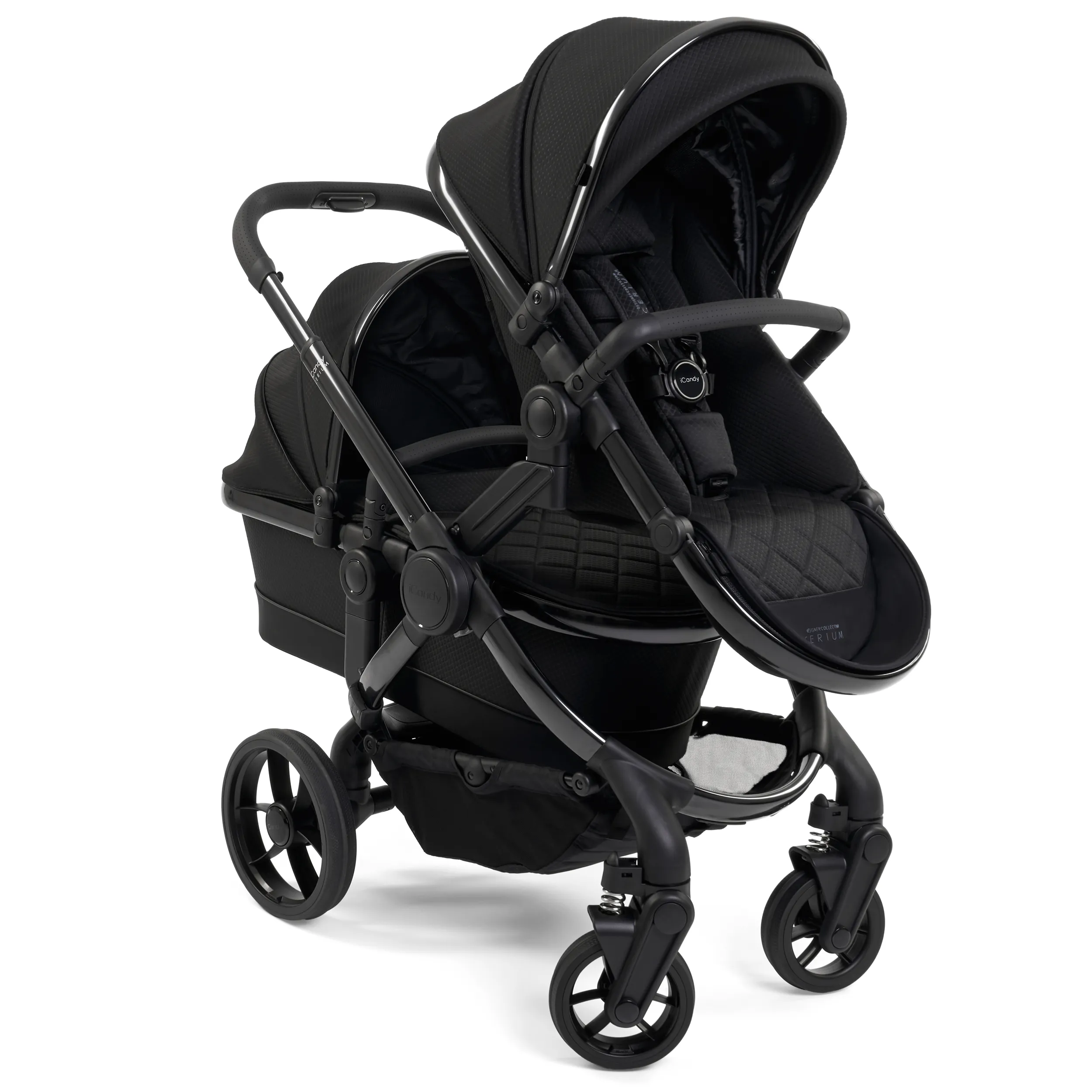 iCandy Peach 7 Cerium Double Complete Cocoon Bundle in Black