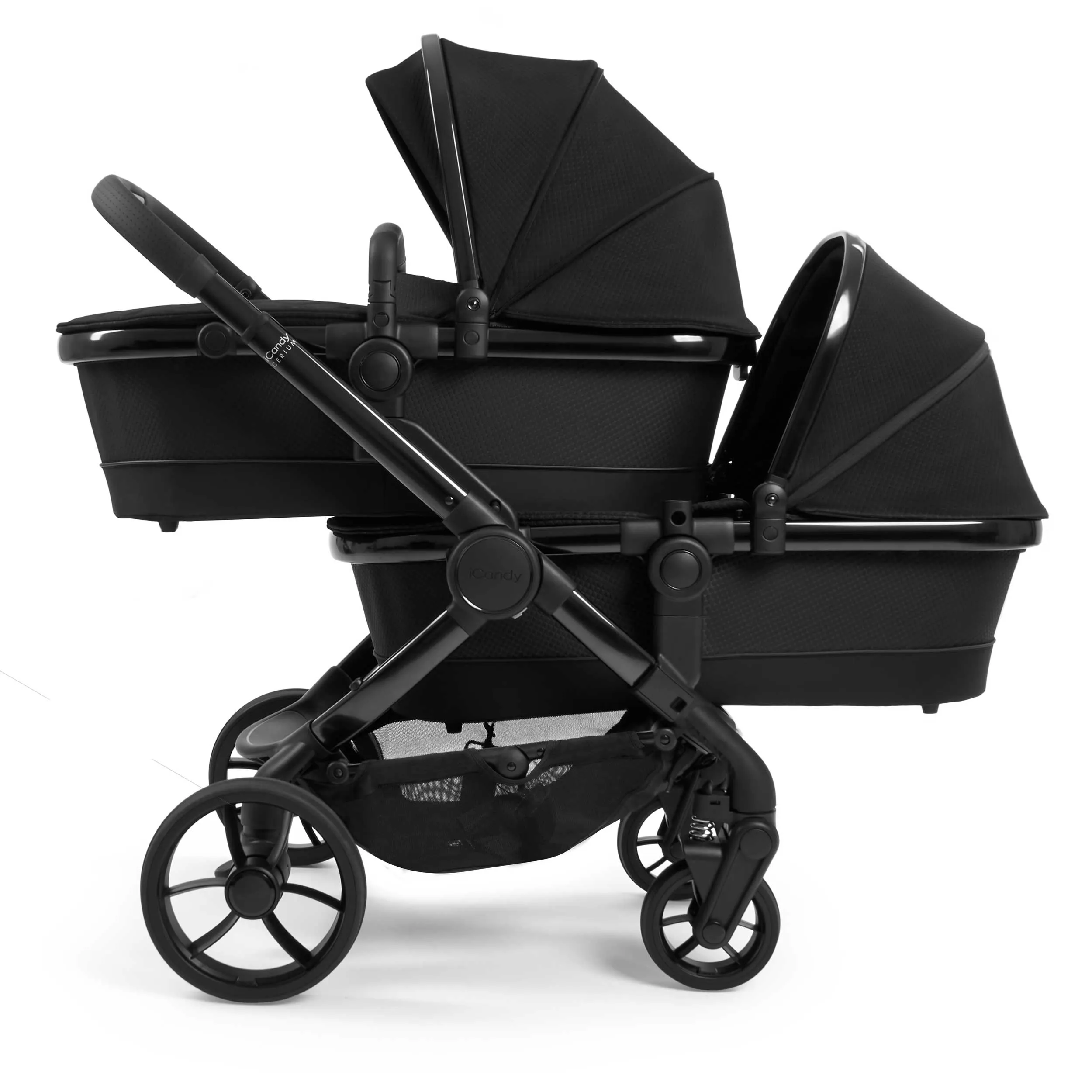 iCandy Peach 7 Cerium Twin Complete Maxi-Cosi Bundle in Black