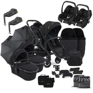 iCandy Peach 7 Cerium Twin Complete Maxi-Cosi Bundle in Black