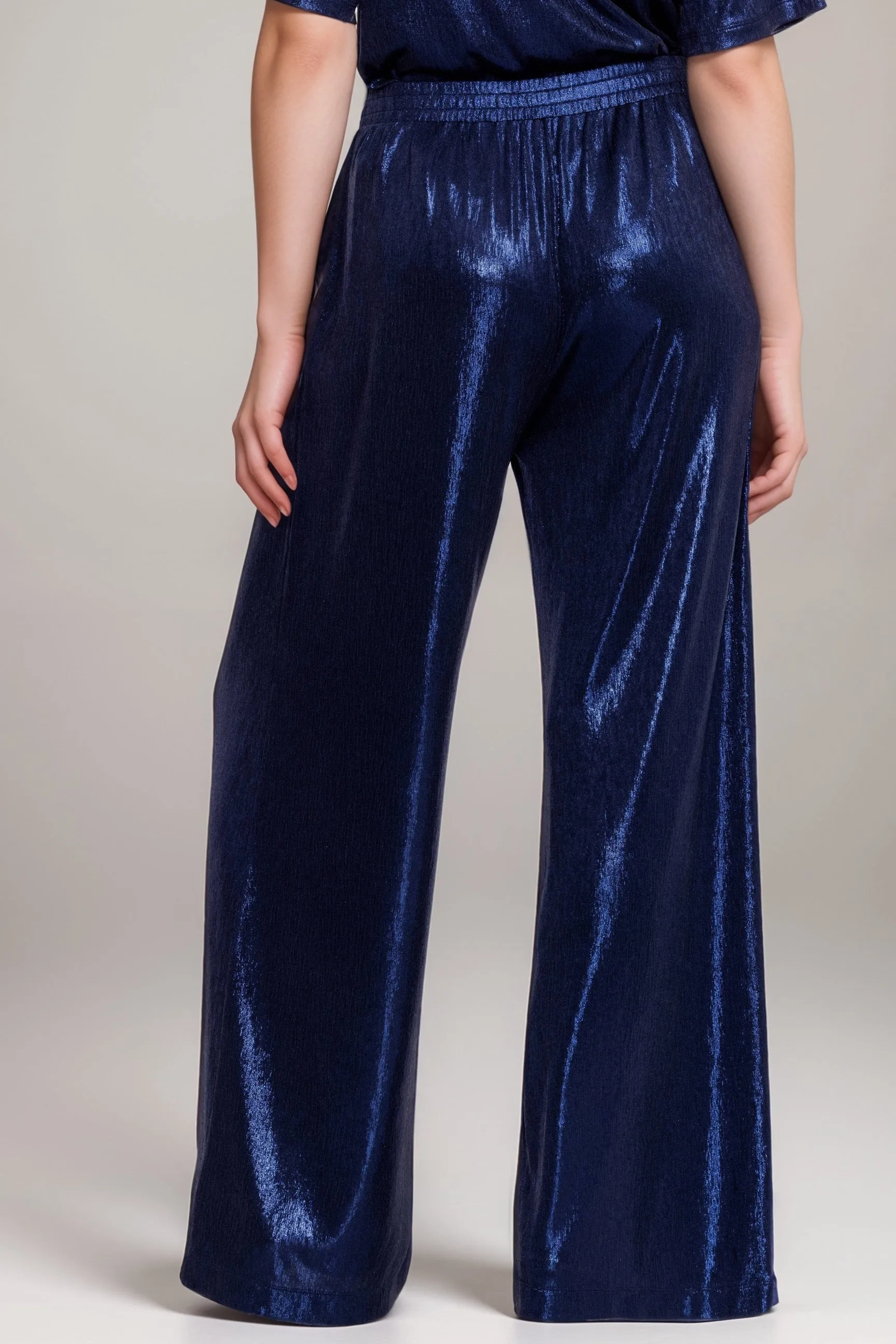 Johnny Was Jade Blue Bristol Knit Wide Leg Pants L66224