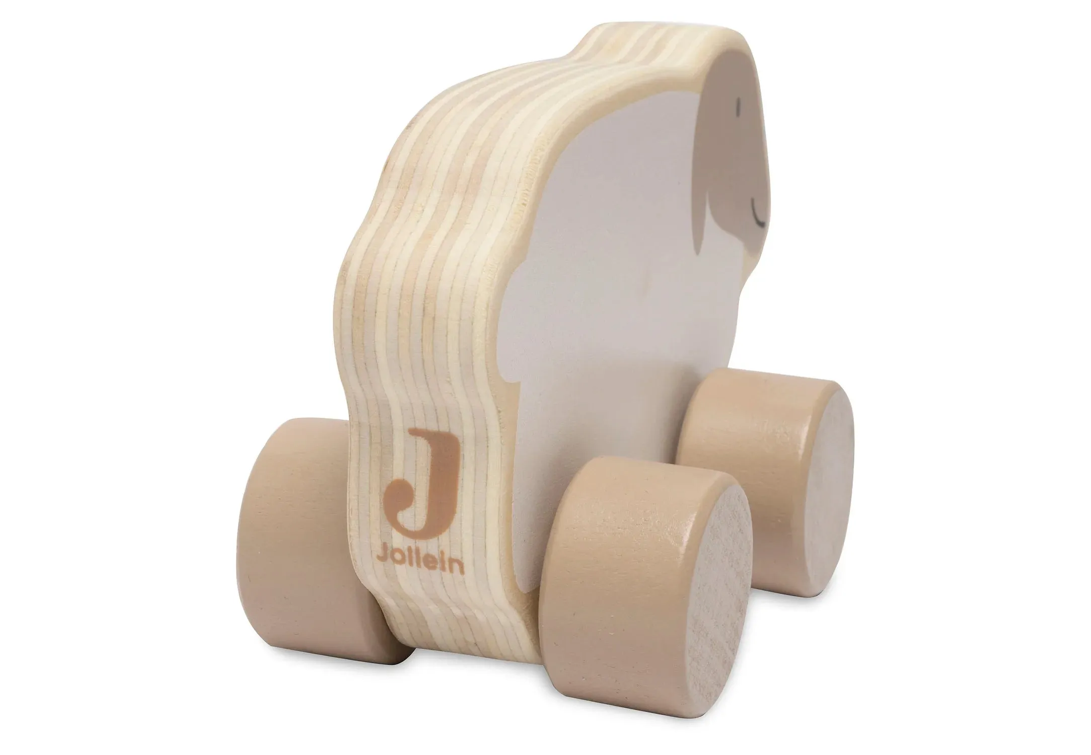 Jollein Wooden Toy Car 11x9x6cm Farm - Lamb