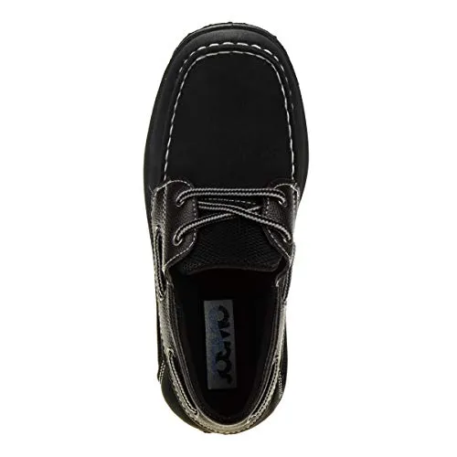 Josmo Boys' Casual Boat Shoe Loafers, Size 3 Big Kid