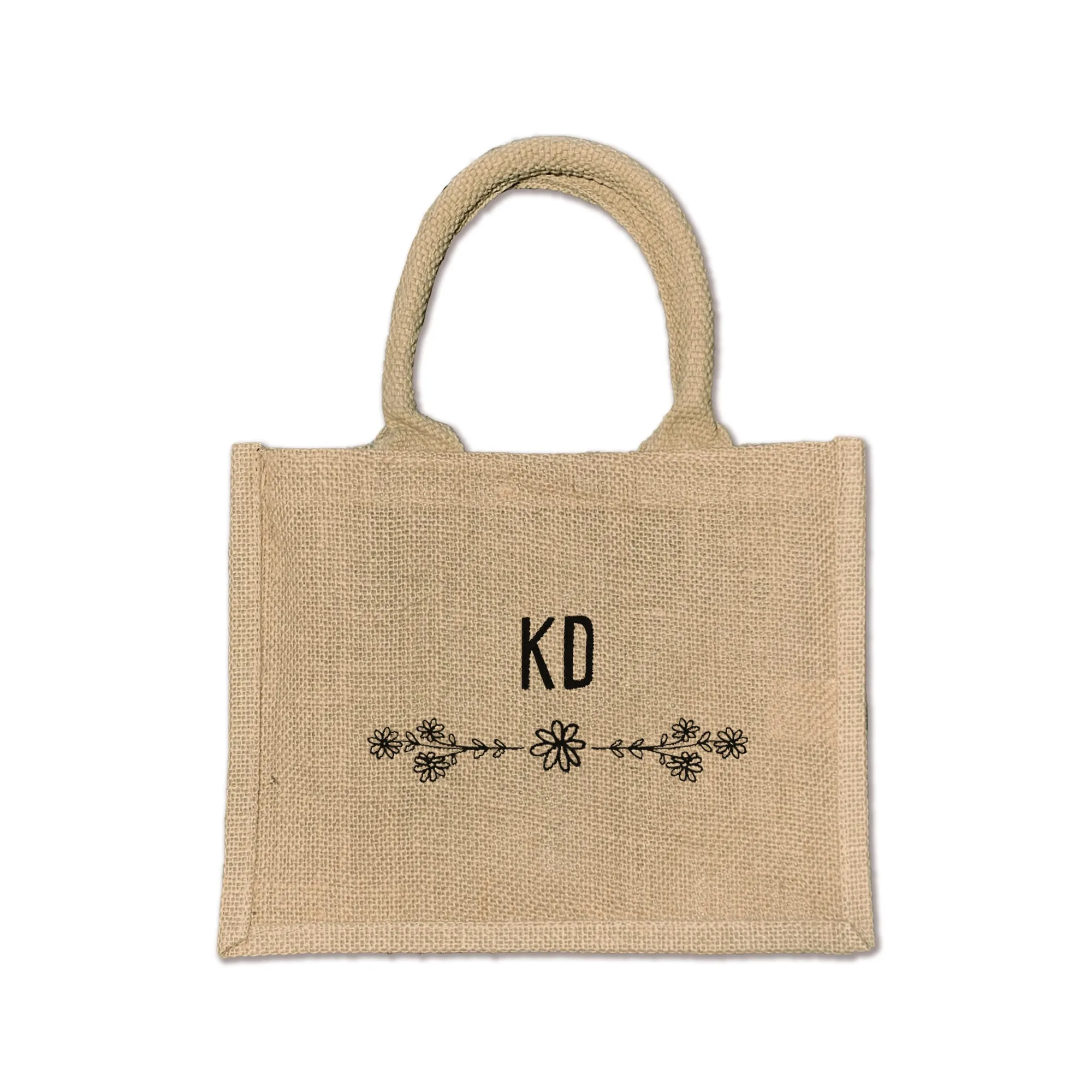 Kappa Delta  Floral Burlap Sorority Tote Bag – Perfect for Greek Life and College