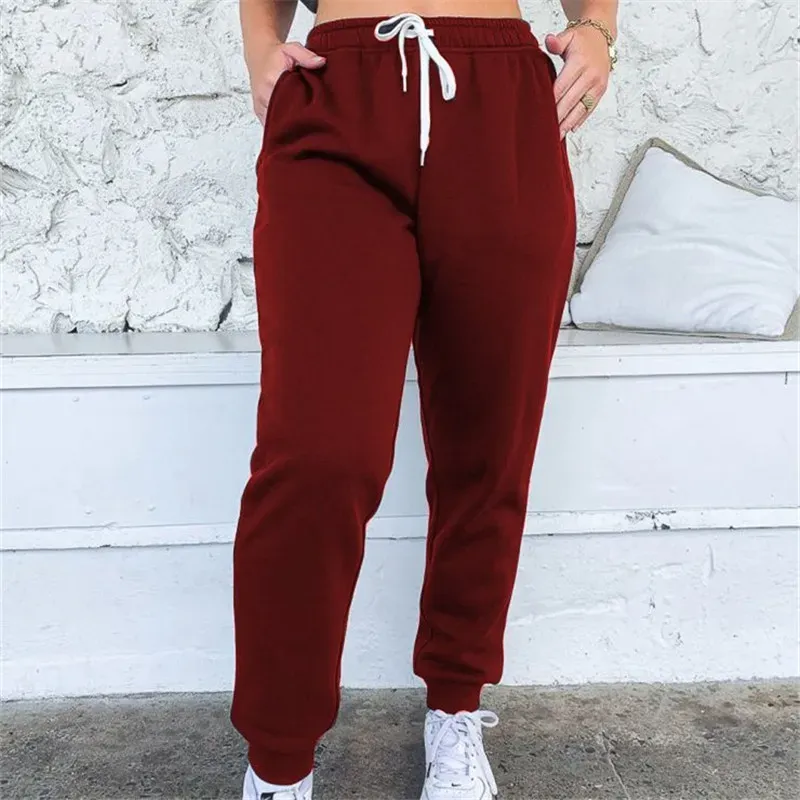 Kelsey High-Rise Elastic Cuff Drawstring Sweatpants