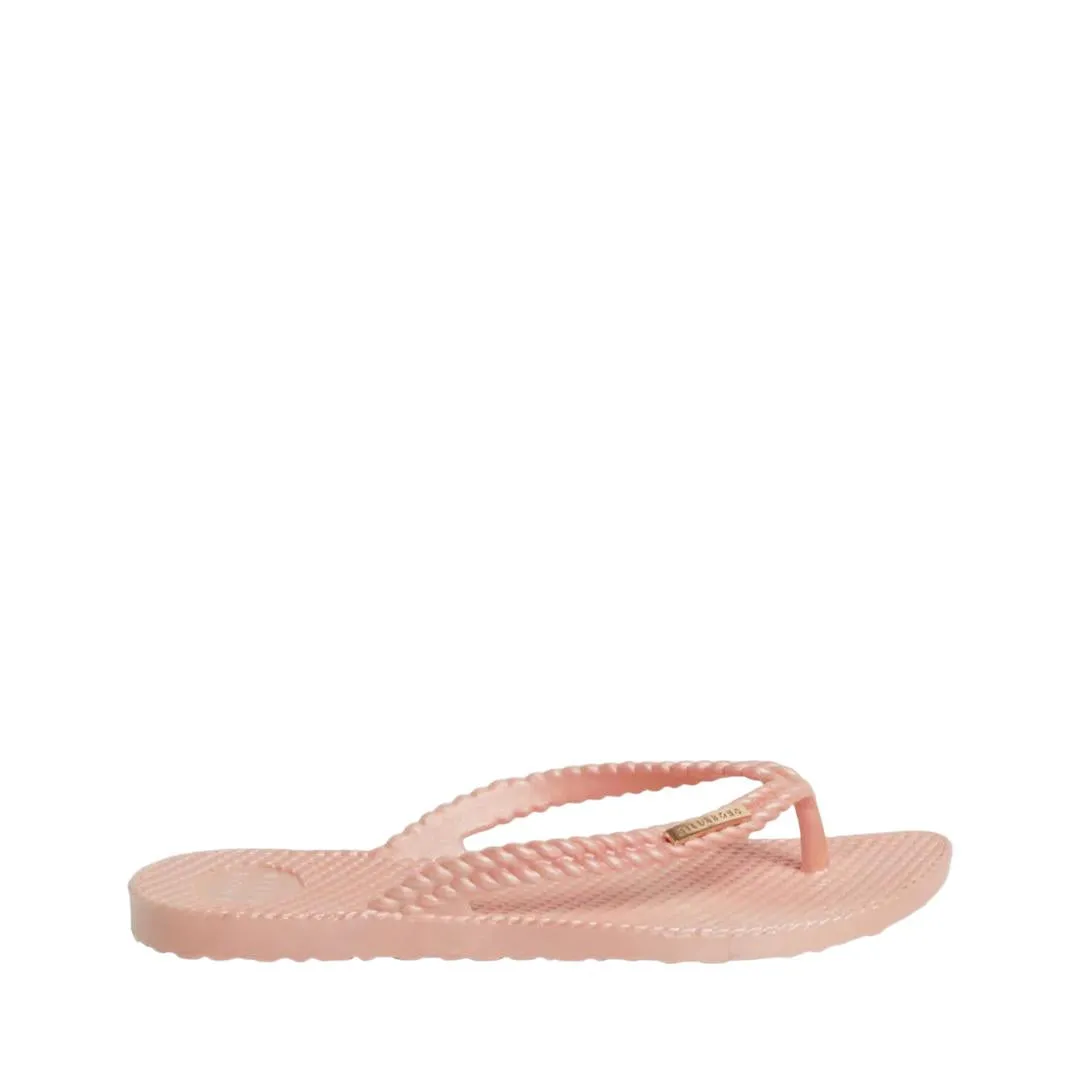 Kick Back Thong - Metallic Sandals