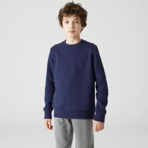 Kids' Warm Crew Neck Brushed Unisex Jersey Sweatshirt - Navy