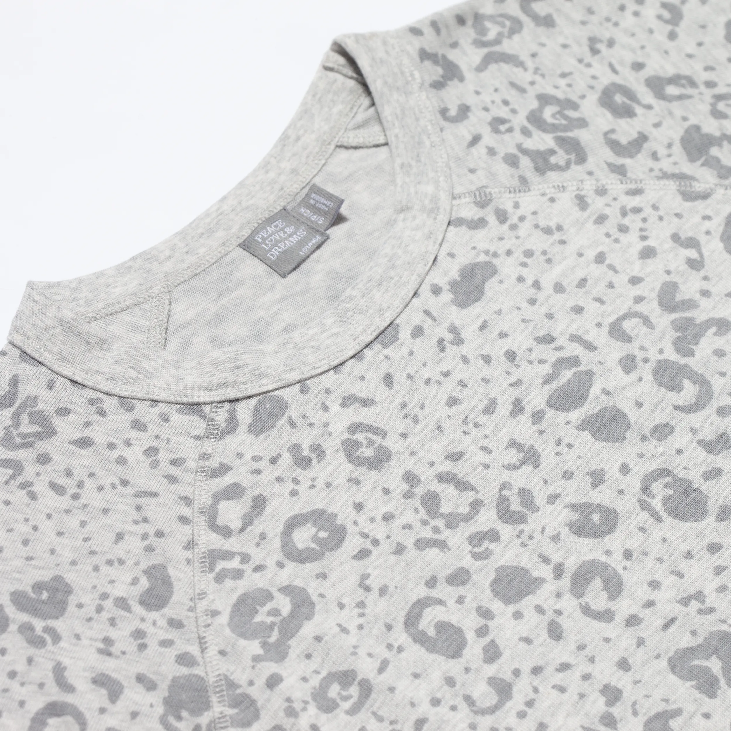 Ladies' Grey Mix Animal Lounge Sweatshirt