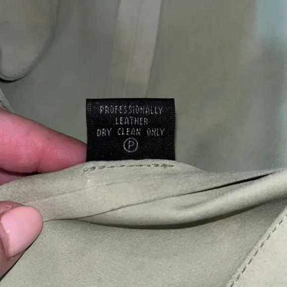 Lafayette 148 light green 100% suede blazer | size Small
