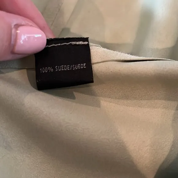 Lafayette 148 light green 100% suede blazer | size Small