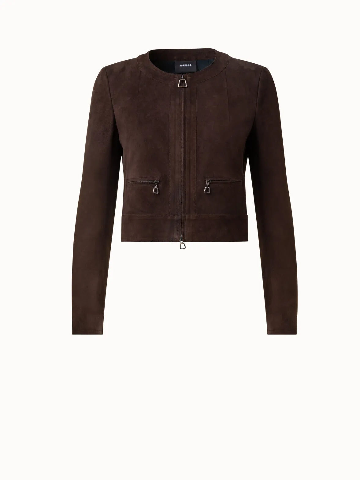 Lambskin Suede Short Jacket